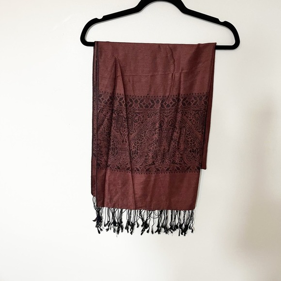 Kashmir shawl copper soft shawl scarf - Picture 1 of 6